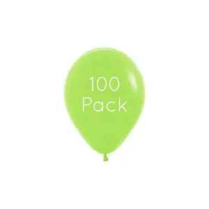 Neon Green Mini Balloons - 100 Pkt