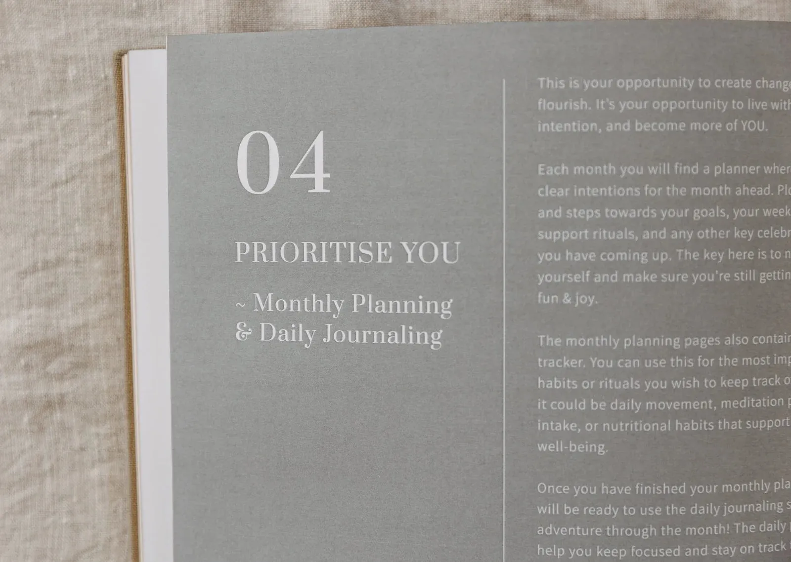 Olive   Page YOU Journal - Sand