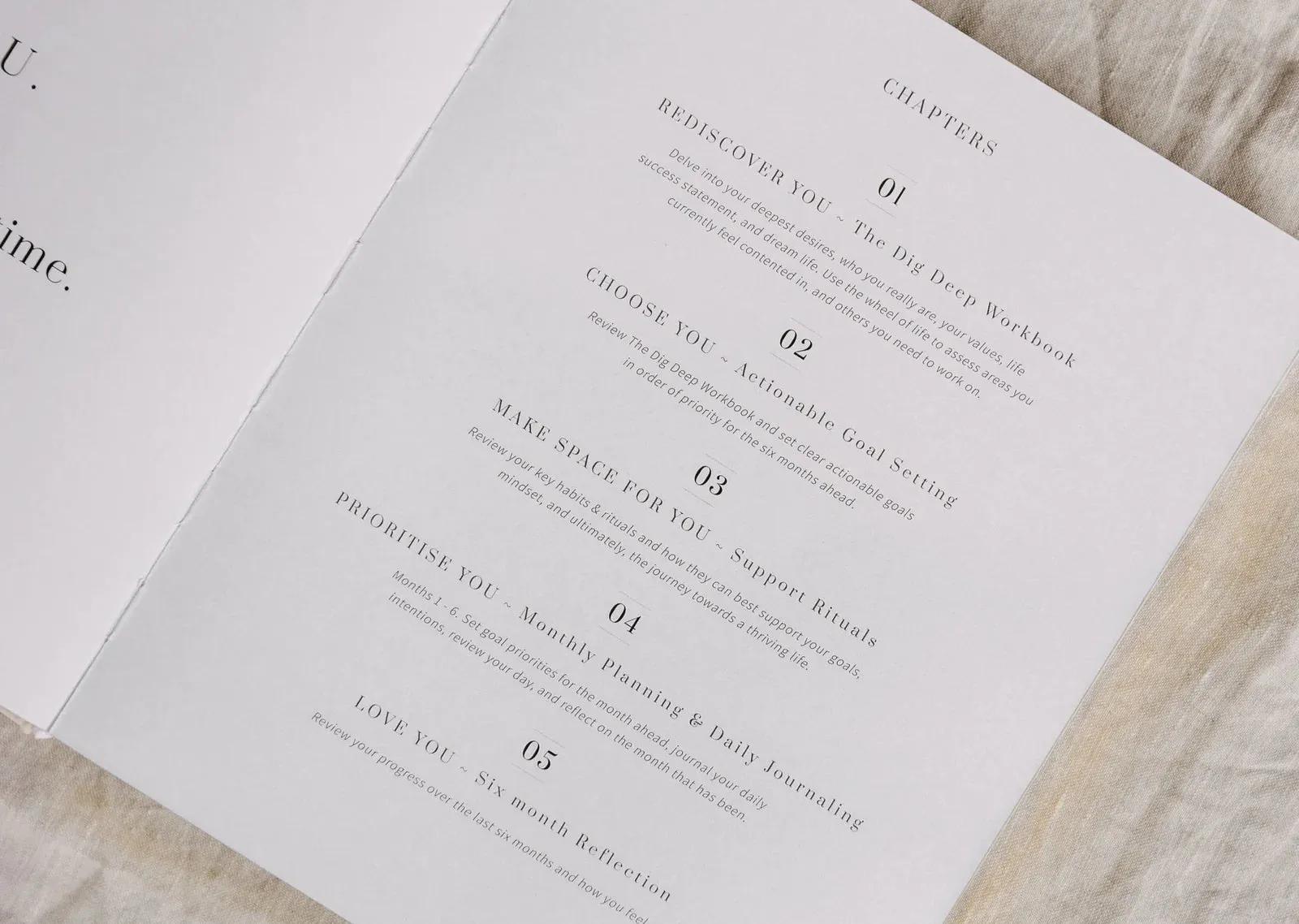 Olive   Page YOU Journal - Sand