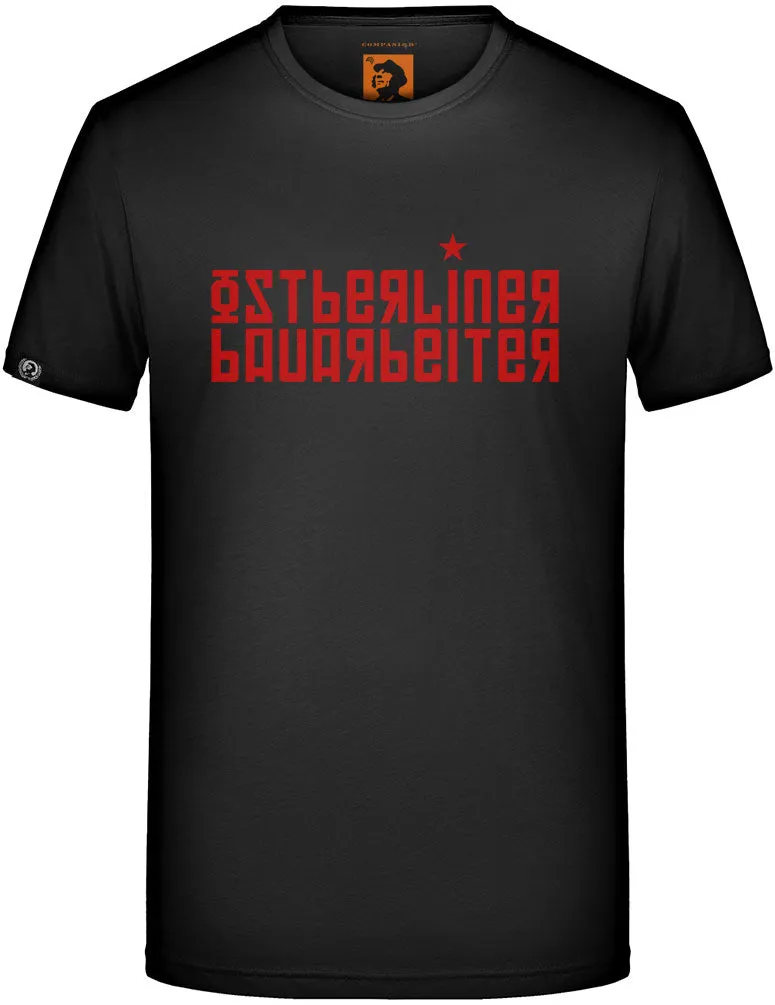 Ostberliner Bauarbeiter ― T-Shirt - Schwarz