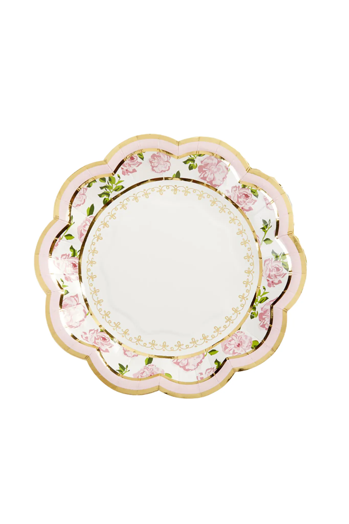 Pink Tea Time 7 inch Paper Plates
