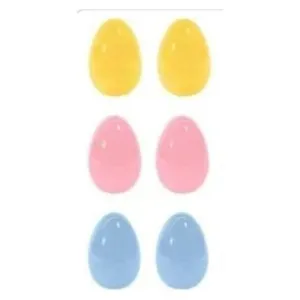 Plastic Eggs Pastel 6pc