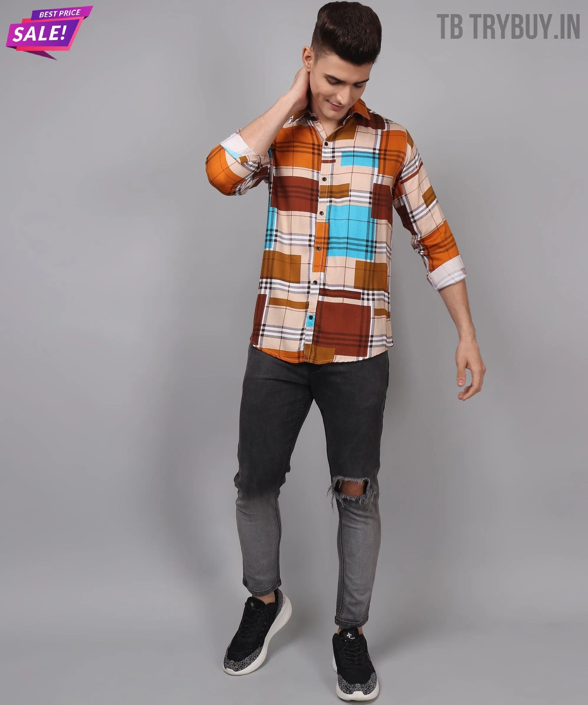 Printed Multi Colored Men's Shirt