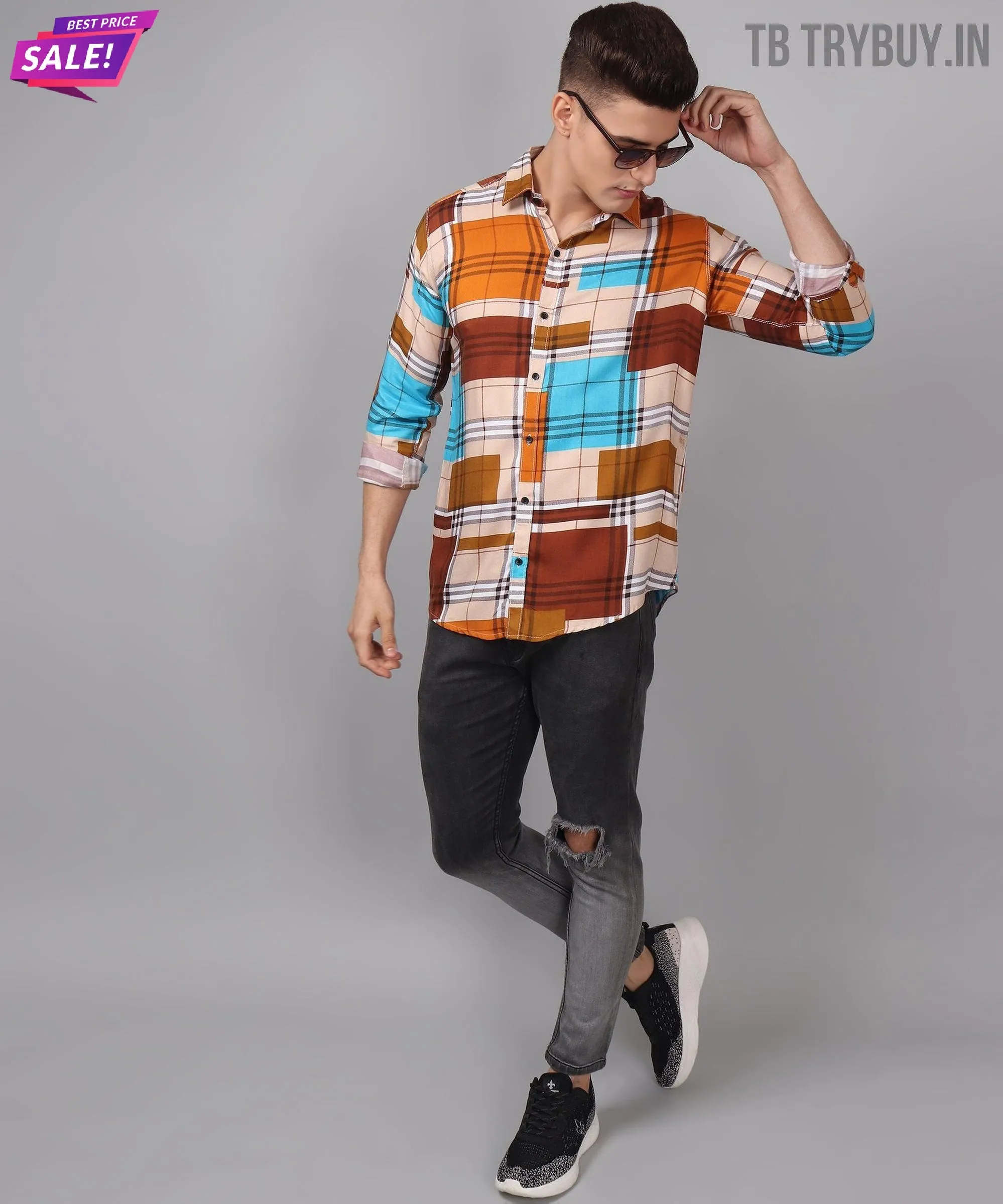 Printed Multi Colored Men's Shirt