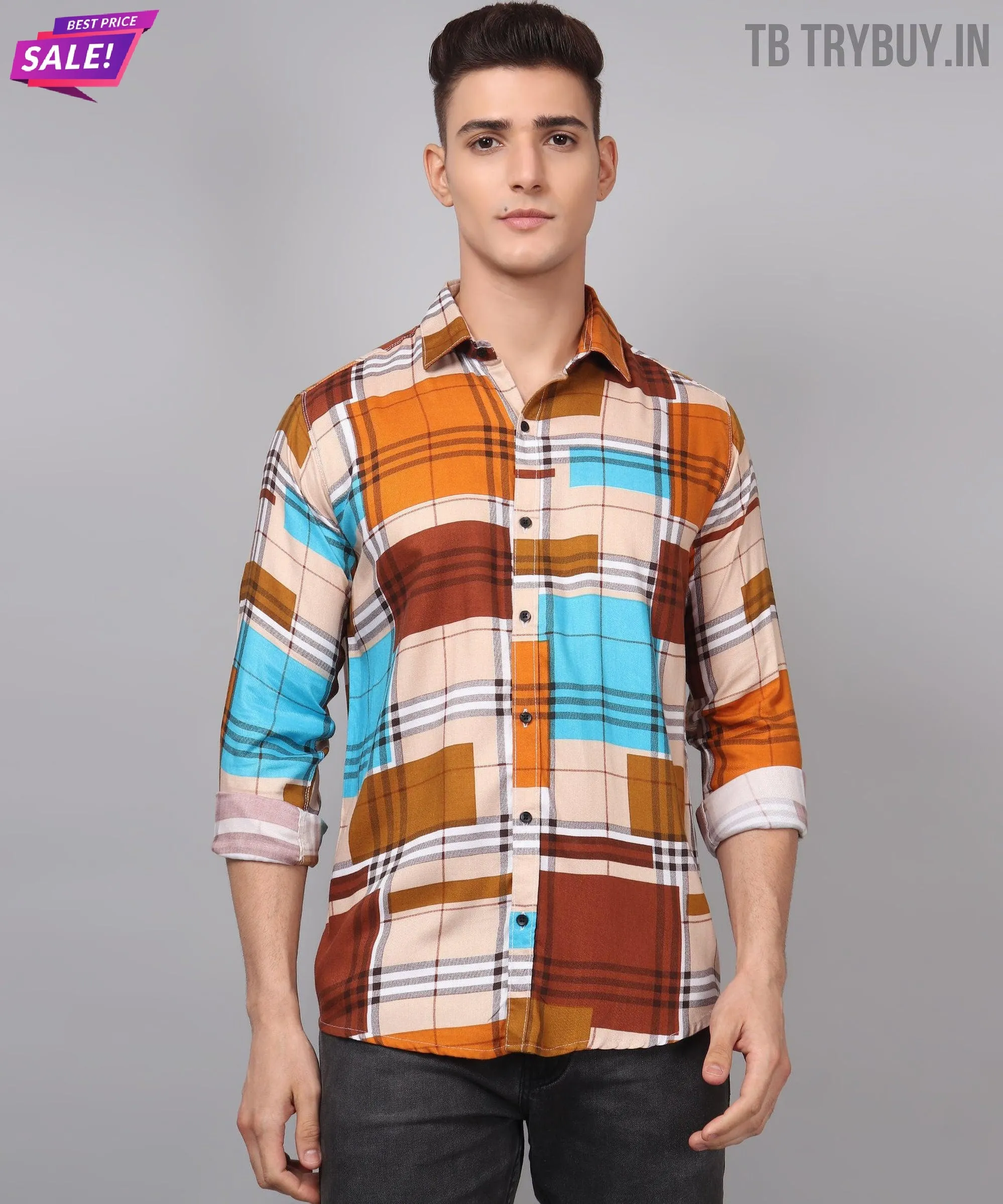 Printed Multi Colored Men's Shirt