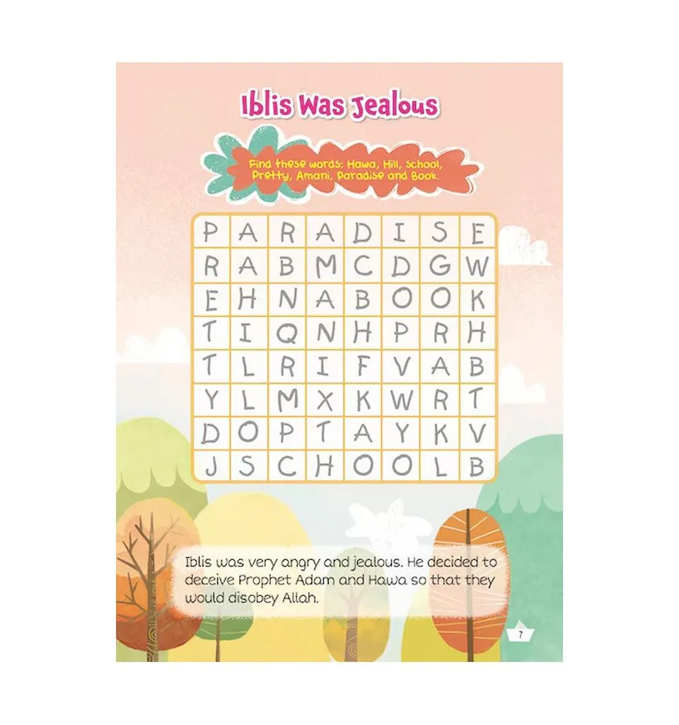 Prophet Adam and Wicked Iblis Activity Book