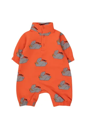 Rabbits One-Piece in Summer Red