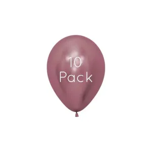Reflex Pink Mini Balloons - 10 Pack