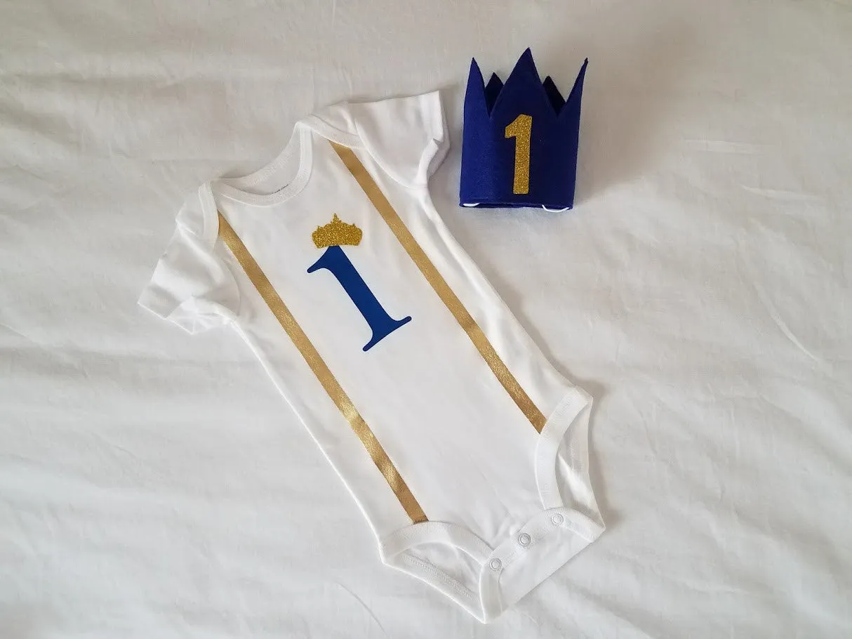 Royal Prince Birthday Cake Smash Outfit
