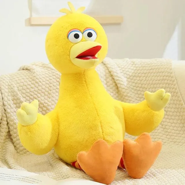 Soft Kawaii Anime Sesame Plush Toys - Cookie Monster, Big Bird, Elmo - Creative Educational Dolls for Kids Birthday Gifts