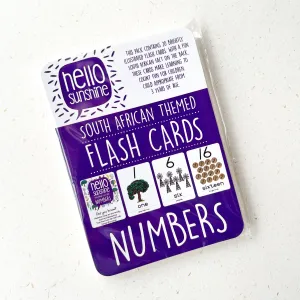 South African Number Flashcards
