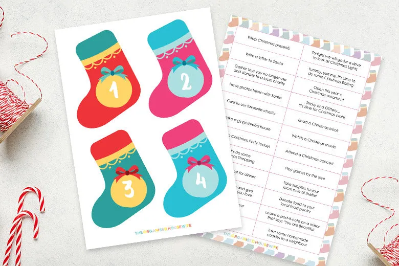 Stocking Advent Calendar Activities