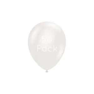 Sugar Pearl White Mini Balloons - 50 Pkt