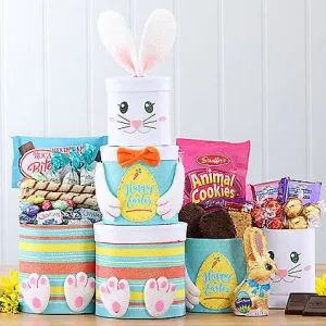 Sweet Bunny: Easter Gift Tower Easter Basket