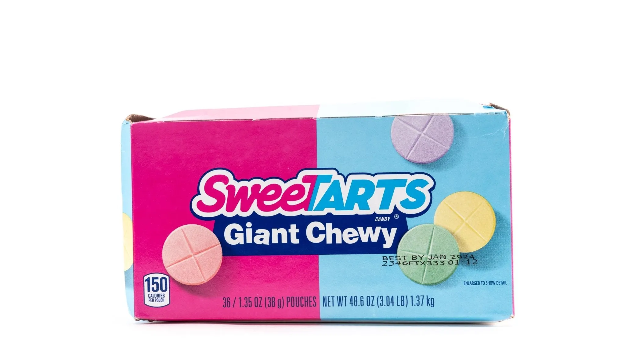 Sweetarts Giant Chewy Candy Bulk Box (1.35 oz, 36 ct.)