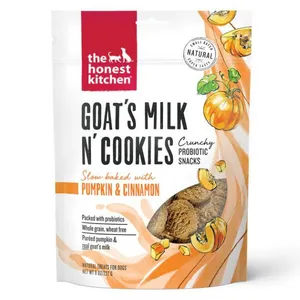 The Honest Kitchen Goat's Milk N' Cookies Pumpkin & Cinnamon Dog Treats, 8 oz