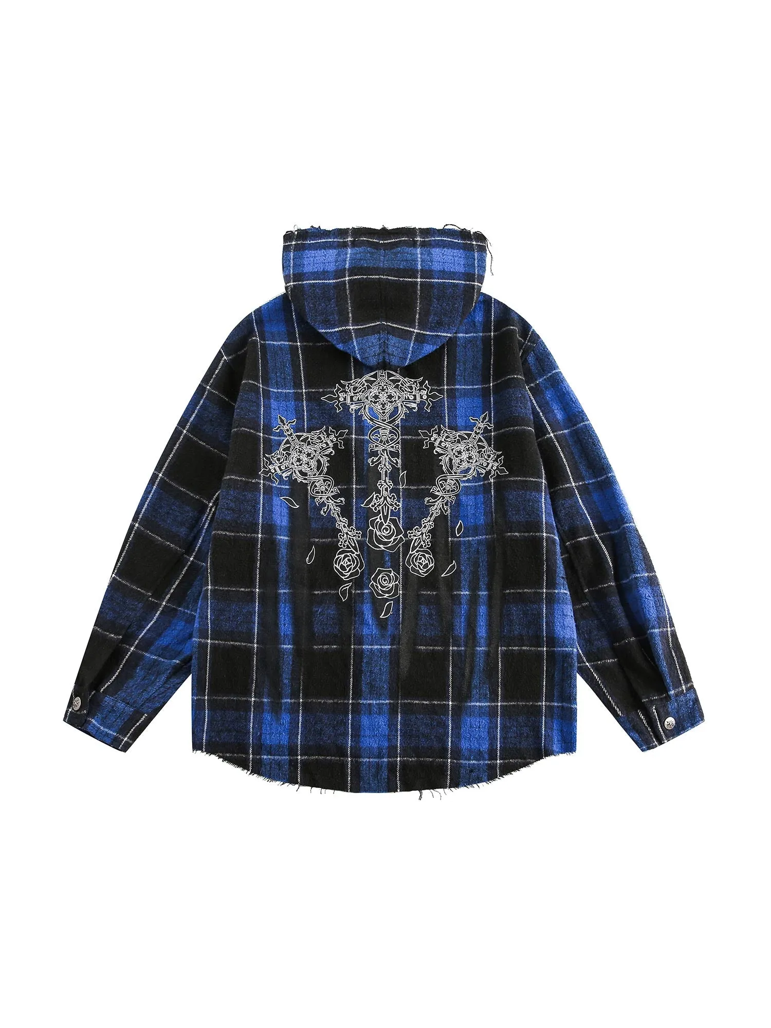 Thesupermade Printed Hooded Shirt