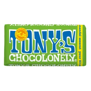Tony's Chocolonely Dark Almond Sea Salt 180g