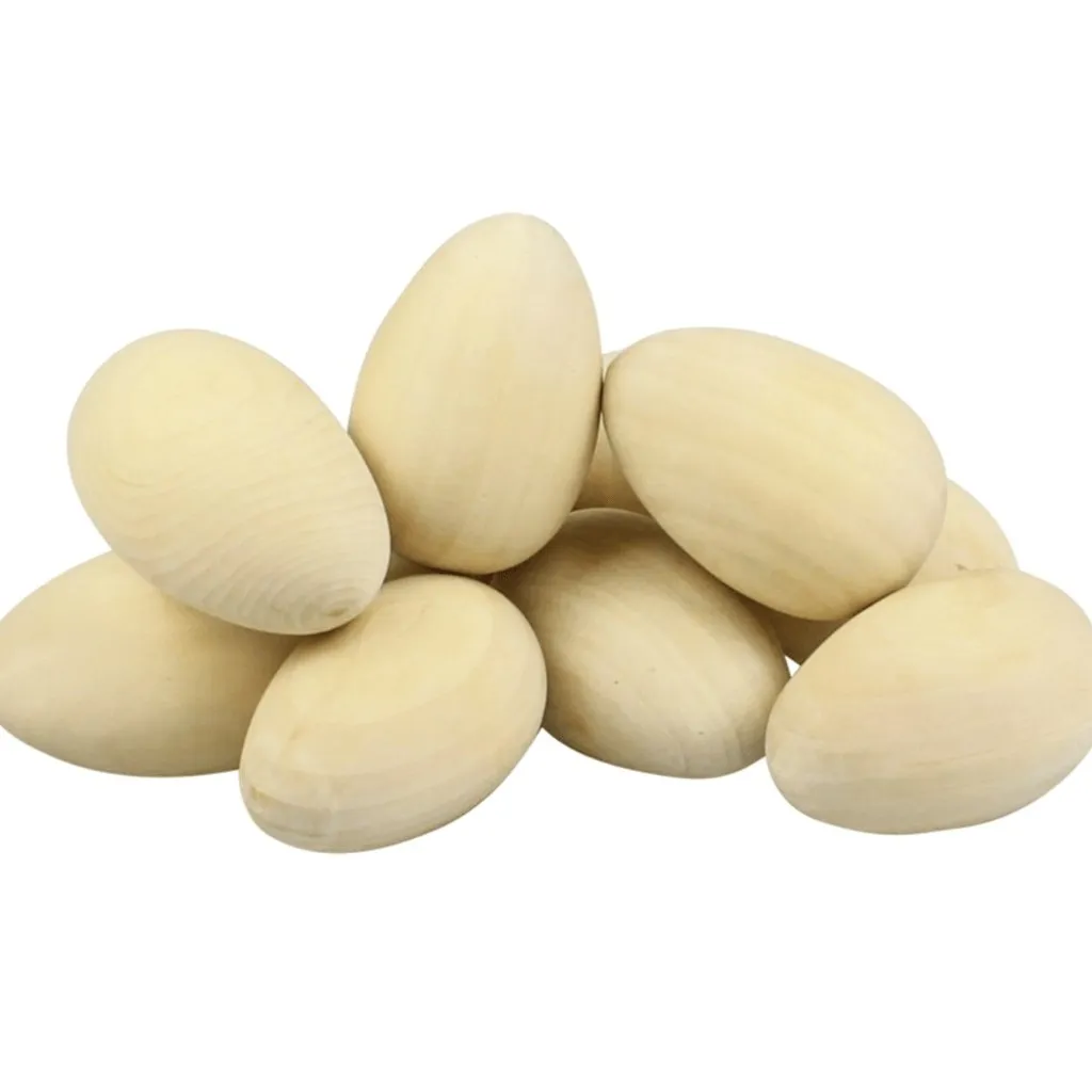 Wooden Eggs - Pack of 10
