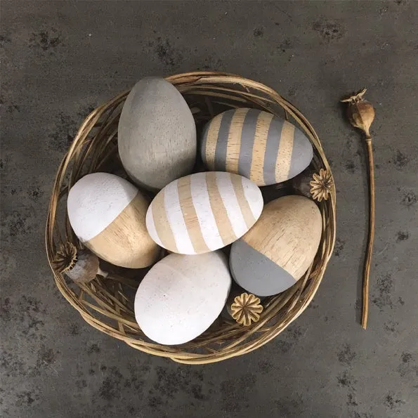 Wooden painted Eggs