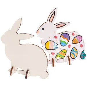 Wooden Standing Rabbits Pack of 10