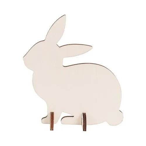 Wooden Standing Rabbits Pack of 10